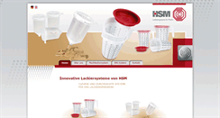 Desktop Screenshot of hsm-lackiersysteme.de